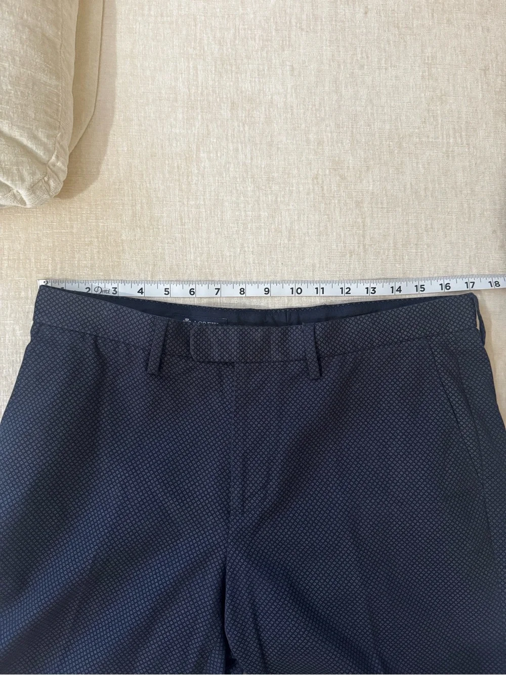 J. Crew Blue/Navy Microdot Slim Dress Pants
